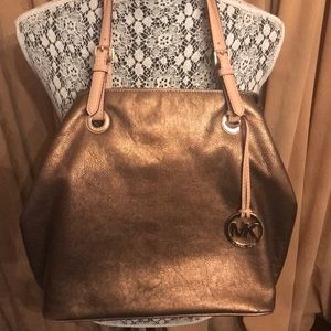 Michael Kors bronze tote